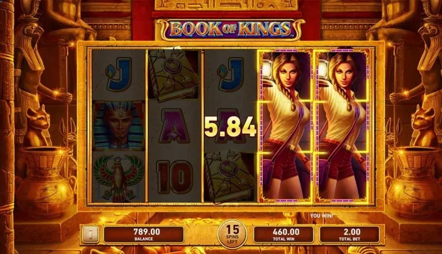 Book of Kings Playtech &mdash; book-of con expanding symbol y RTP 95,03% en One-Play