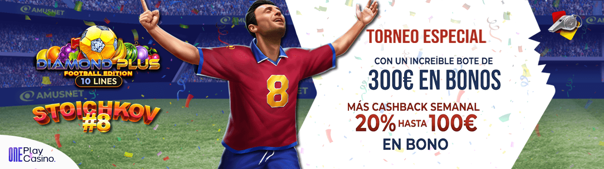 Torneo Stoichkov One-Play 25.000 &euro; estacional + trofeo firmado